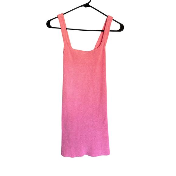 Hunza G Pink Tank Mini Dress - Picture 1 of 3